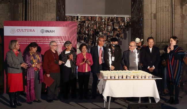 Celebración del Aniversario 84 del Instituto Nacional de Antropología e Historia (INAH). 
Foto: Gerardo Peña / INAH