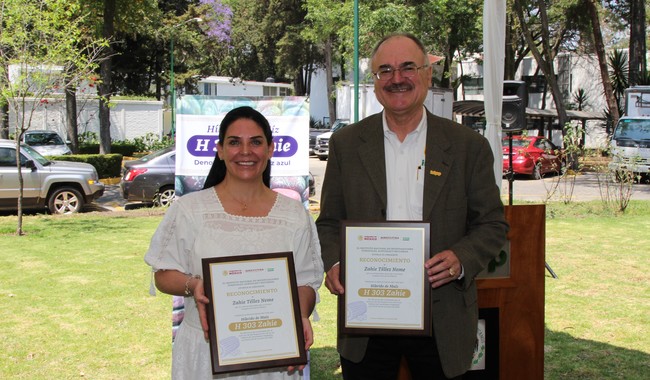 El Dr. Luis Ángel Rodríguez del Bosque y la Chef Zahie Téllez Neme