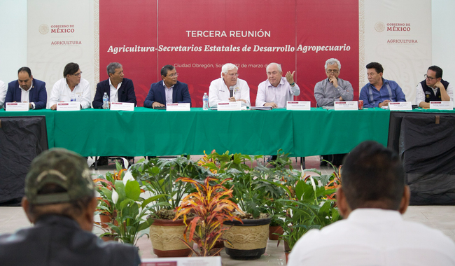 Establecen Agricultura y secretarios estatales del ramo agenda para impulsar desarrollo regional