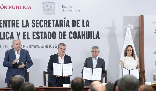Firman Gobierno de Coahuila y SFP convenio de colaboración para fortalecer el combate a la corrupción
