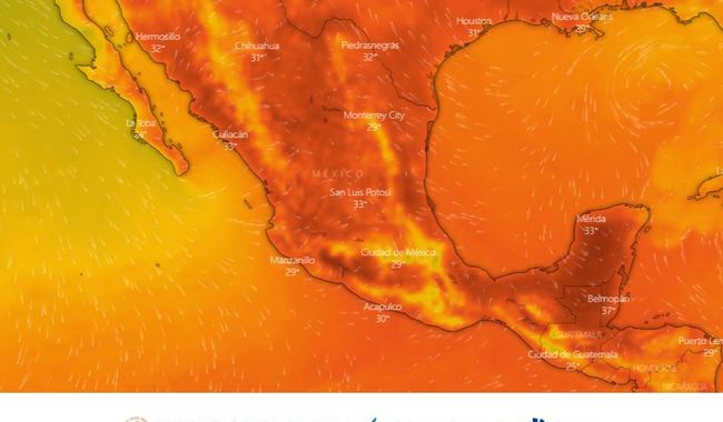 Hoy iniciará la tercera onda de calor, generará ambiente de cálido a caluroso en gran parte de México.