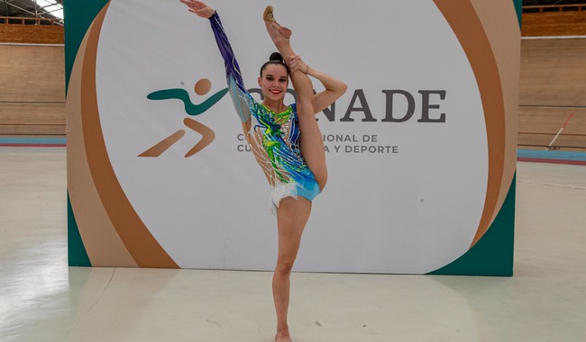 Ledia Juárez busca su boleto al Campeonato Mundial de Gimnasia Rítmica y Santiago 2023. CONADE