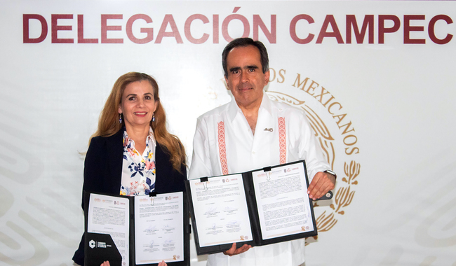 Firma de convenio de colaboración con el estado de Campeche