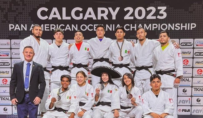 Equipo mexicano que compitió en el Campeonato Panamericano y Oceanía de Judo celebrado en Canadá.
CORTESÍA