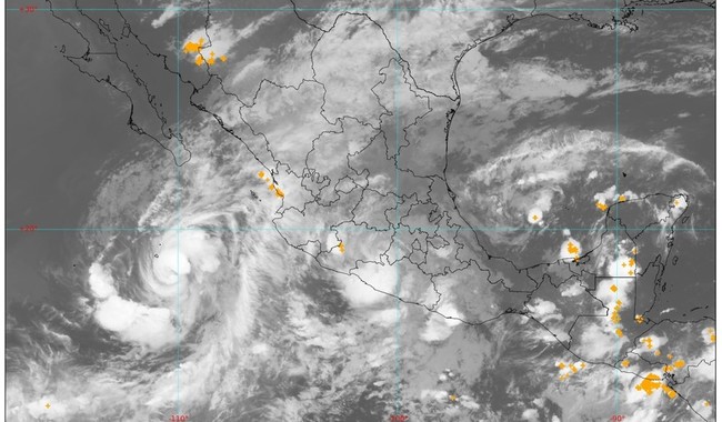 Lidia se intensificó a huracán de categoría 1 en la escala Saffir-Simpson 