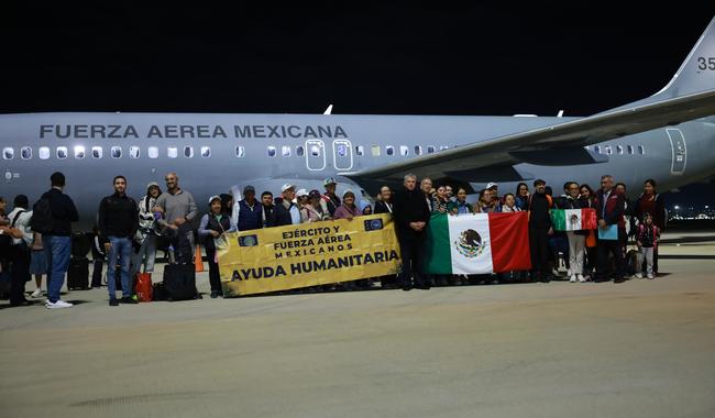 El Gobierno de México continúa con la repatriación de connacionales en la zona de conflicto Israel-Palestina