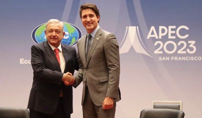 APEC: presidente de México y primer ministro de Canadá dialogan sobre el futuro de la región