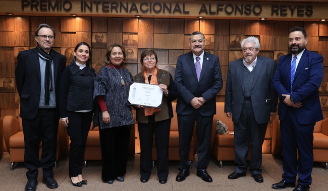La reconocida poeta, ensayista y traductora mexicana Elsa Cross fue galardonada con el Premio Internacional Alfonso Reyes 2023.