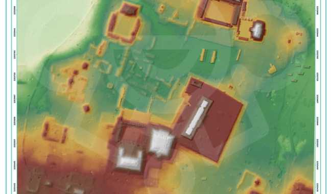 Como parte del Promeza, se realizaron sobrevuelos de dron con ese sistema de teledetección para mapear los sitios de Uxmal y Xlapak.