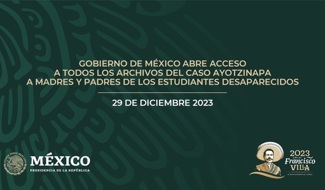 Gobierno de México abre acceso a todos los archivos del caso Ayotzinapa a madres y padres de los estudiantes desaparecidos