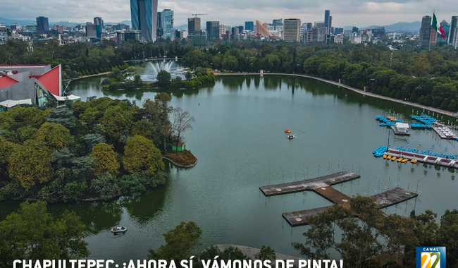 Canal 22 estrena su documental Chapultepec: ¡ahora sí, vámonos de pinta!, el cual ahonda sobre el valor histórico de este espacio y aborda las intervenciones del proyecto de impacto nacional y que vincula las cuatro secciones del Bosque de Chapultepec.
