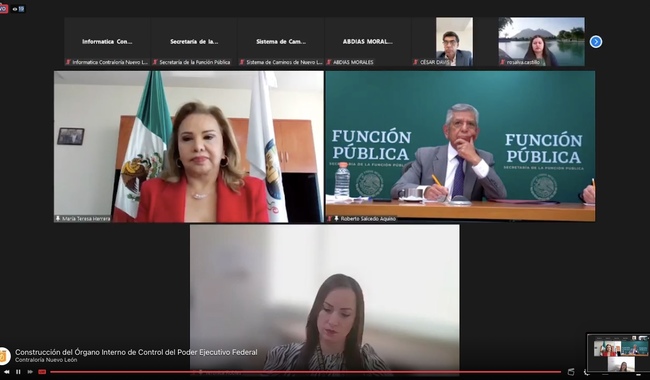 SFP y Contraloría de gobierno de Nuevo León realizan ponencia sobre el rol del control interno para el cumplimiento de objetivos institucionales