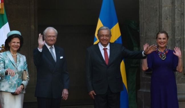 Presidente de la República recibe a los reyes de Suecia en visita de Estado