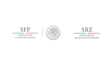 Logo Secretaría de la Función Pública y de la Secretaría de Relaciones Exteriores