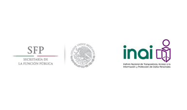 Logo Secretaría de la Función Pública y Logo del Instituto Nacional de Transparencia, Acceso a la Información y Protección de Datos Personales.