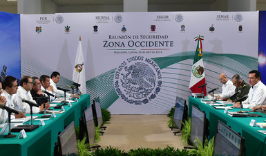 El Secretario de Gobernación, Miguel Ángel Osorio Chong, encabezó Reunión de Seguridad Zona Occidente en Colima