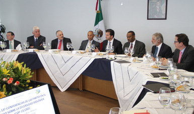 Reunión de trabajo con embajadores de AL y el Caribe, rumbo a la COP13.