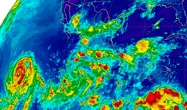 Se formó la Depresión Tropical 5-E y provocará lluvias muy fuertes con tormentas intensas en cinco entidades de México.