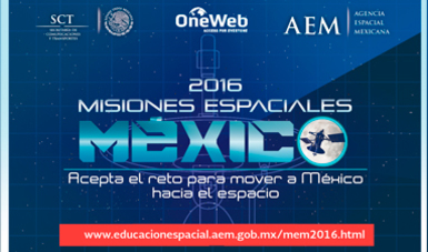 Convocan AEM y ONE Web al concurso para jóvenes “misiones espaciales México”