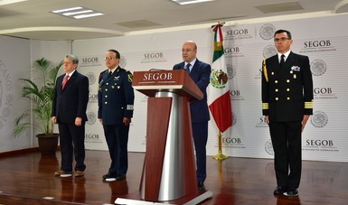 Conferencia de Prensa del Comisionado Nacional de Seguridad, Renato Sales Heredia