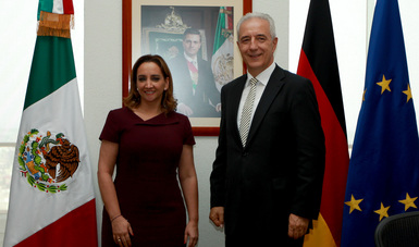 La Secretaria Claudia Ruiz Massieu se reunió con el Presidente del Consejo Federal de Alemania, Sr. Stanislaw Tillich