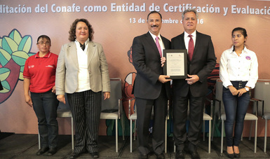 Acreditación del Conafe como Entidad de Certificación y Evaluación.
