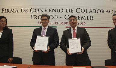 Firma de Convenio de Colaboración entre la PROFECO y la COFEMER para analizar la regulación en beneficio de los consumidores. 