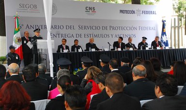 En la Ciudad de México se celebró el Sexto Aniversario del Servicio de Protección Federal