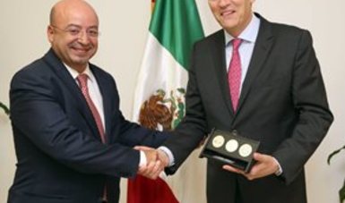 El Comisionado Nacional de Seguridad, Lic. Renato Sales Heredia, se reunió con el Embajador de Gran Bretaña en México, Duncan John Rushworth Taylor