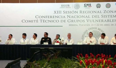 Mtro. Rolando Rodrigo Zapata Bello, Gobernador Constitucional del Estado de Yucatán, reconoció el trabajo que realiza la federación a través de la Comisión Nacional de Seguridad en cada uno de los estados de la región