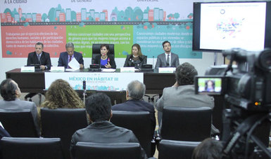 La secretaria Rosario Robles presentó en conferencia de prensa los resultados de la participación de México durante la Conferencia de Naciones Unidas sobre Vivienda y Desarrollo Urbano Sustentable Hábitat III que se realizó en Quito, Ecuador.