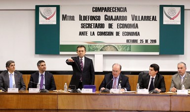 Comparece el Secretario de Economía ante la Comisión de Economía de la Cámara de Diputados



