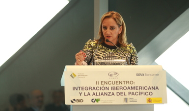 Canciller Claudia Ruiz Massieu en su participación en la Inauguración del "II Encuentro: Integración Iberoamericana y la Alianza del Pacifico"