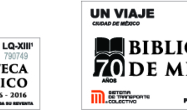 Emiten boleto del Metro conmemorativo del 70 aniversario de la Biblioteca  de México | Secretaría de Cultura | Gobierno 