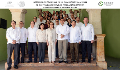 Foto oficial  LVII Reunión Nacional de la Comisión Permanente de Contralores Estados-Federación (CPCE-F)