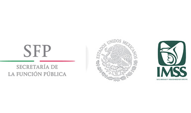 Logo SFP a la izquierda y logo del IMSS a la derecha