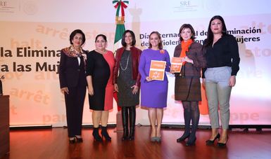 La Secretaria de Relaciones Exteriores encabeza conmemoración del Día Internacional de la Eliminación de la Violencia Contra la Mujer