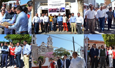 Recorrido de supervisión de los avances del Proyecto de Mejoramiento Integral del Corredor Turístico Ixtapan de la Sal-Tonatico.