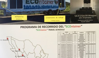 El Comisionado Nacional de Áreas Naturales Protegidas, Alejandro Del Mazo Maza inauguró el Econtainer