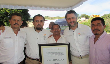 El Comisionado Nacional de Áreas Naturales Protegidas, Alejandro del Mazo Maza, entregó dos certificados de ADVC.