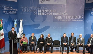 Foro Internacional Personas Defensoras de Derechos Humanos, Retos y Experiencias
