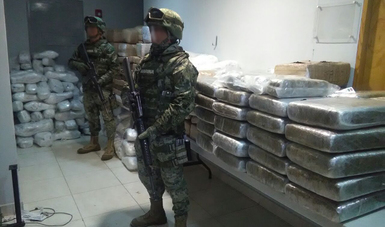 Asegura la Armada de México más de una tonelada  de Marihuana en Ensenada, Baja California