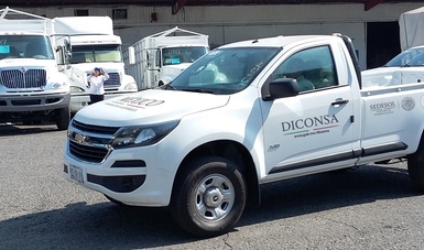 Renueva Diconsa flota vehicular y mobiliario para almacenes rurales en Tapachula